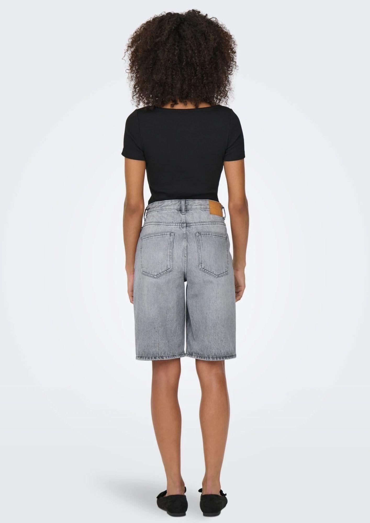 Only Bermuda Donna Sonny Light Grey Denim 15256709 Light Grey Denim ONLY 