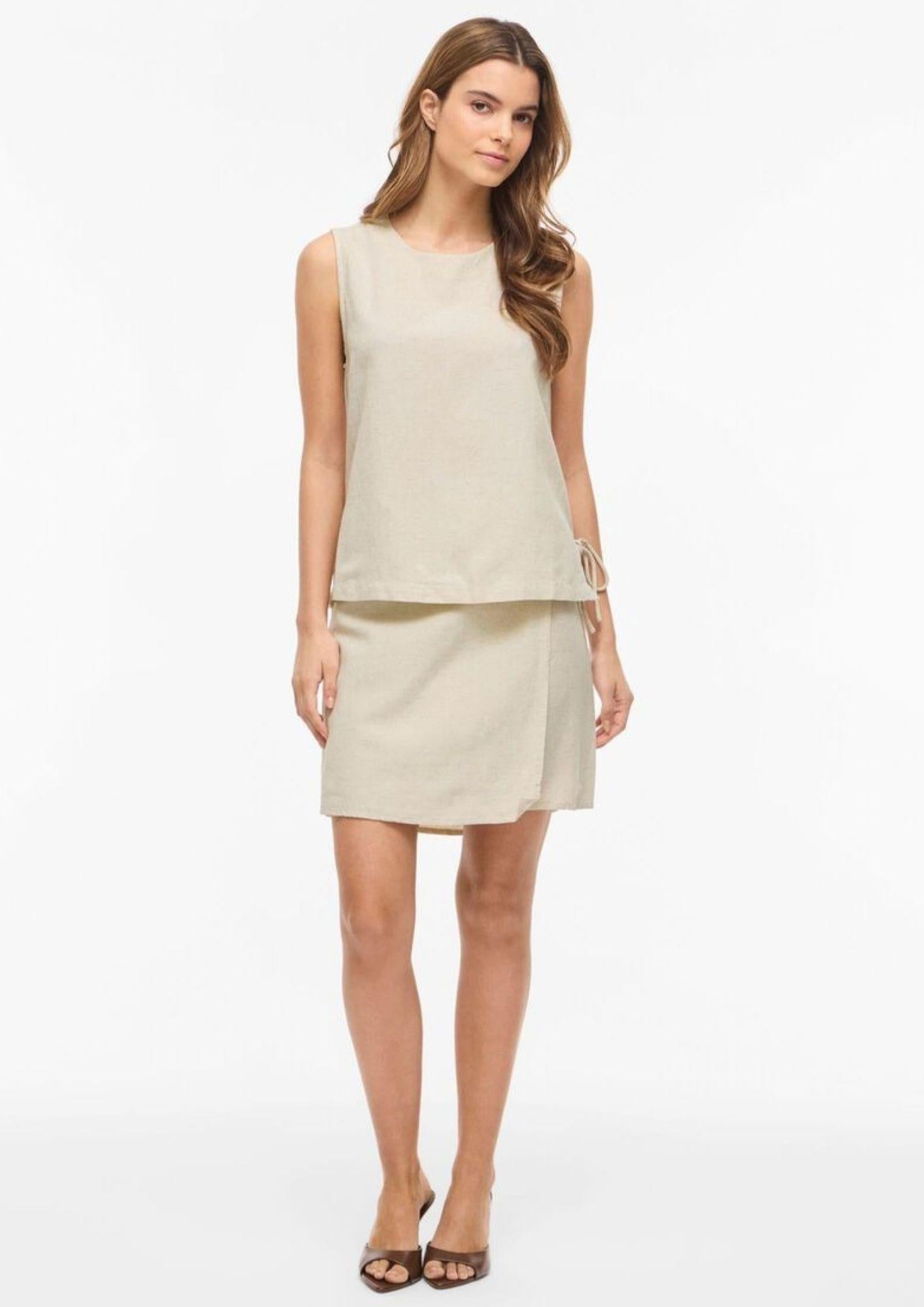 Vila Top Donna Prisilla Beige 14113501 Super Light Natural VILA 