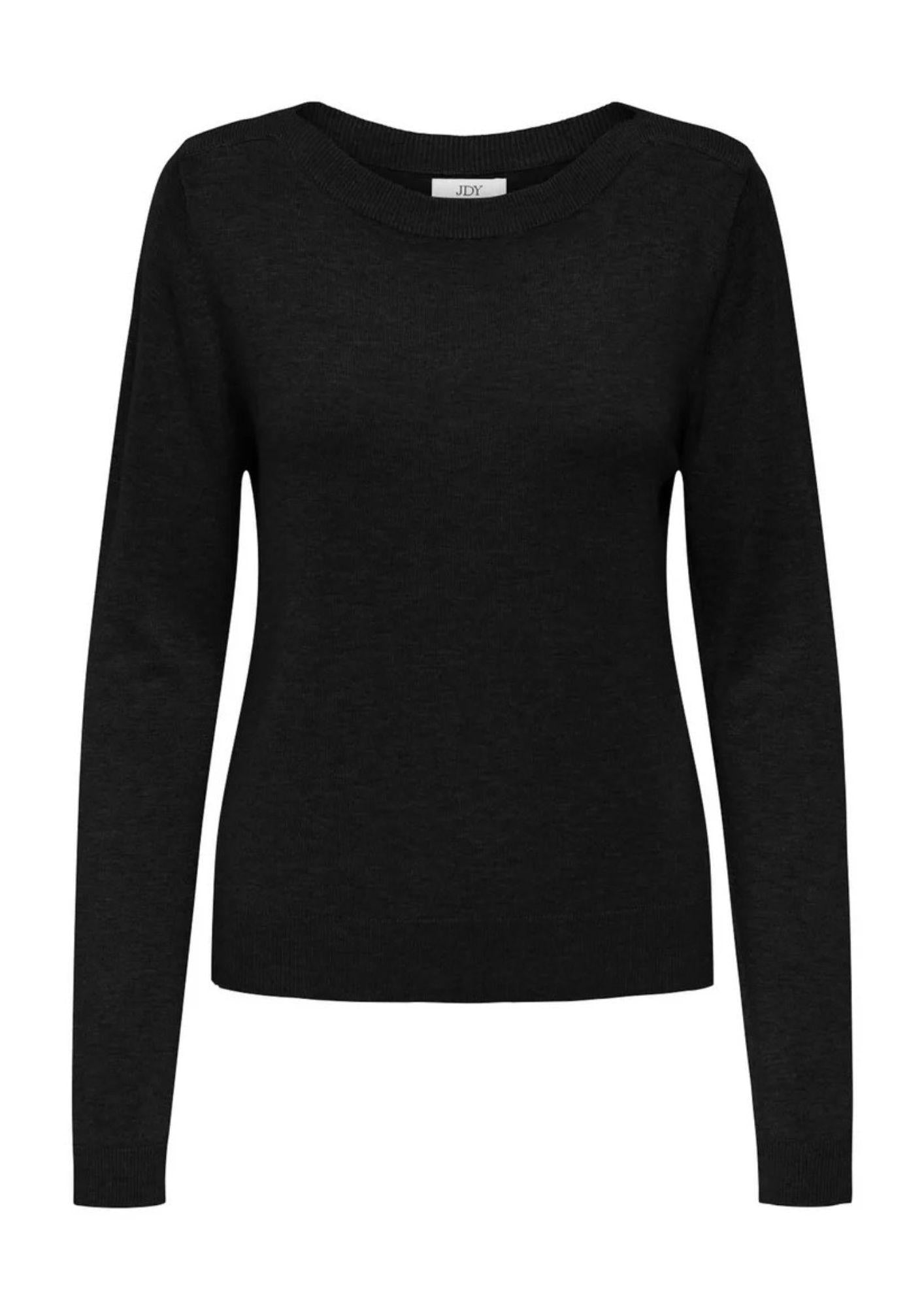 Jacqueline De Yong Maglia Donna Basica Nera 15351896 Black JACQUELINE DE YONG 