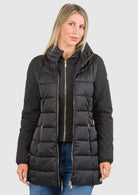 Yes Zee Giacca Lunga Donna Nera O045 M800 0801 YES ZEE 