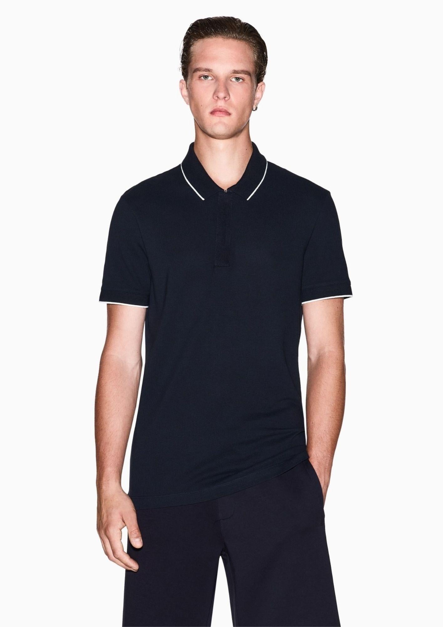 Armani Exchange Polo Uomo Blu Navy XM001285 AF10366 UB101 ARMANI EXCHANGE 