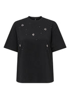 Only T-Shirt Donna Vita Nera 15343769 Black Mix ONLY 