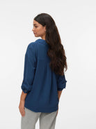 Vero Moda Camicia Donna Dark Denim VMIzzy 10340338 Dark Denim VERO MODA 
