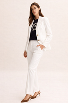 Emme Marella Pantalone Donna Emmfarnese2 Bianco Lana 2615131341200 001 EMME MARELLA 