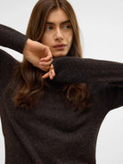 Vero Moda Maglia Donna Doffy Marrone 10201022 Chocolate Torte VERO MODA 