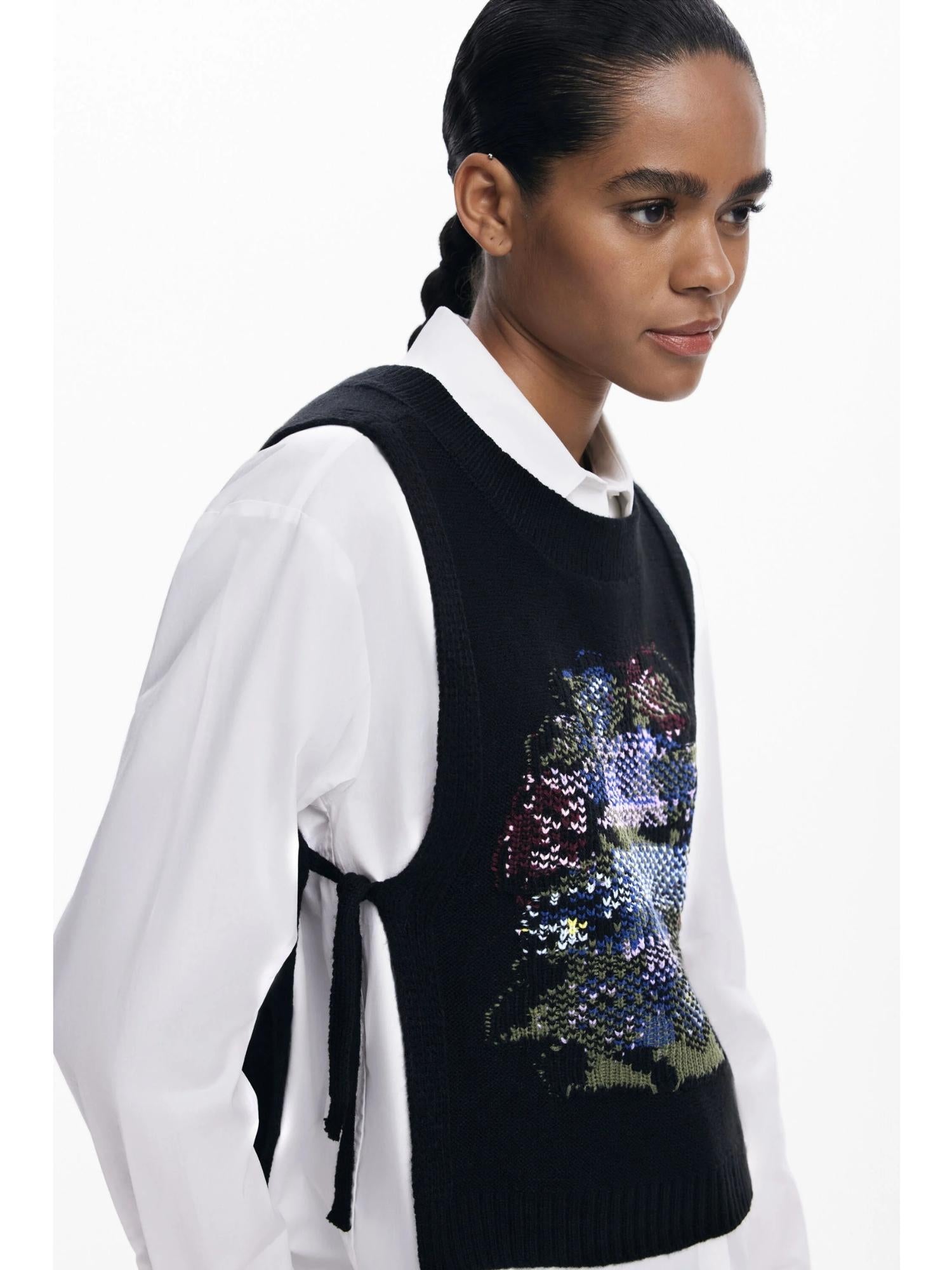 Desigual Camicia 2in1 fiori Donna Bianco 25WWCW01 1000 DESIGUAL 