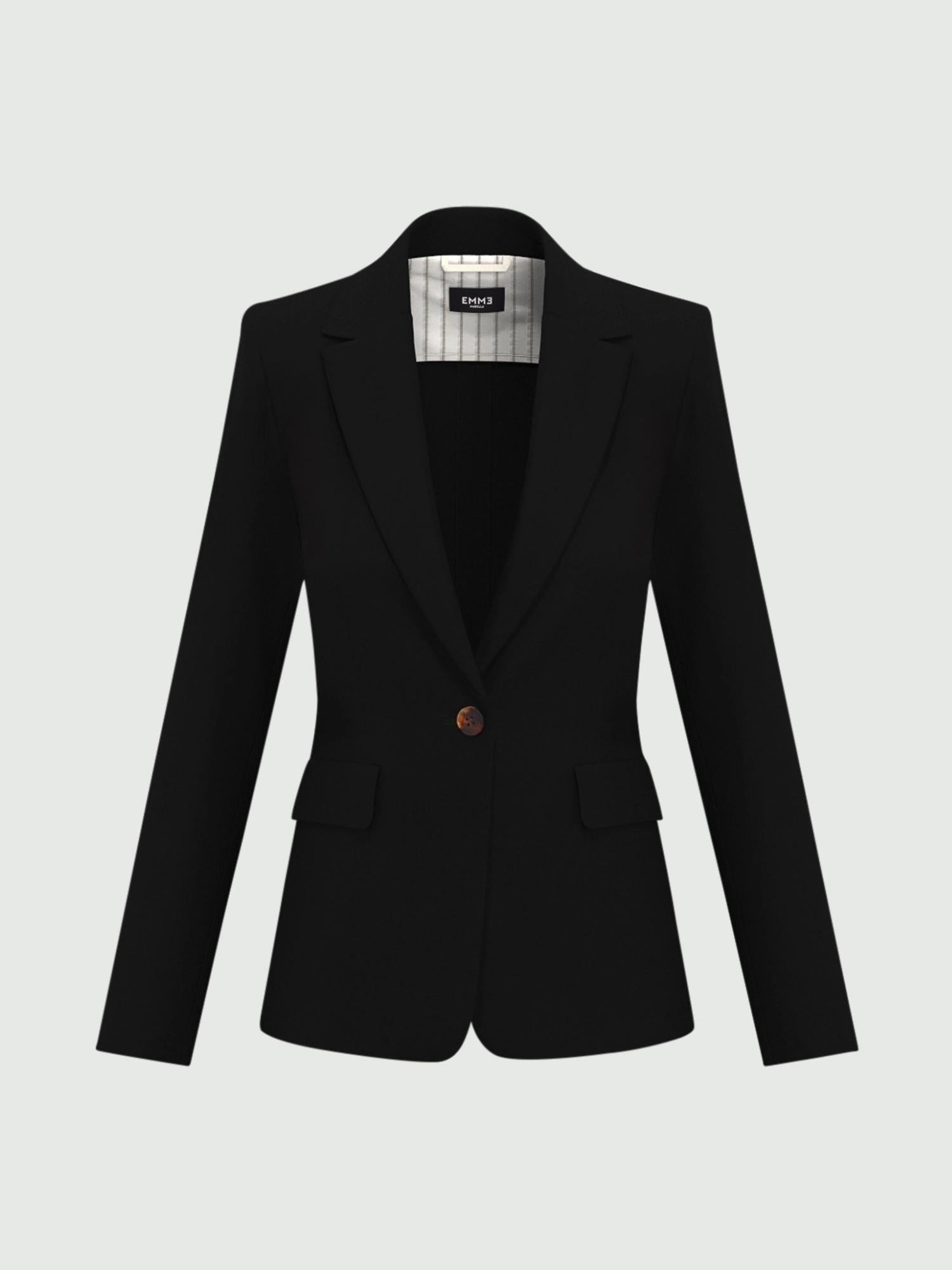 Emme Marella Giacca Donna in jersey punto Milano Gamma Nero 2525916021200 007 EMME MARELLA 