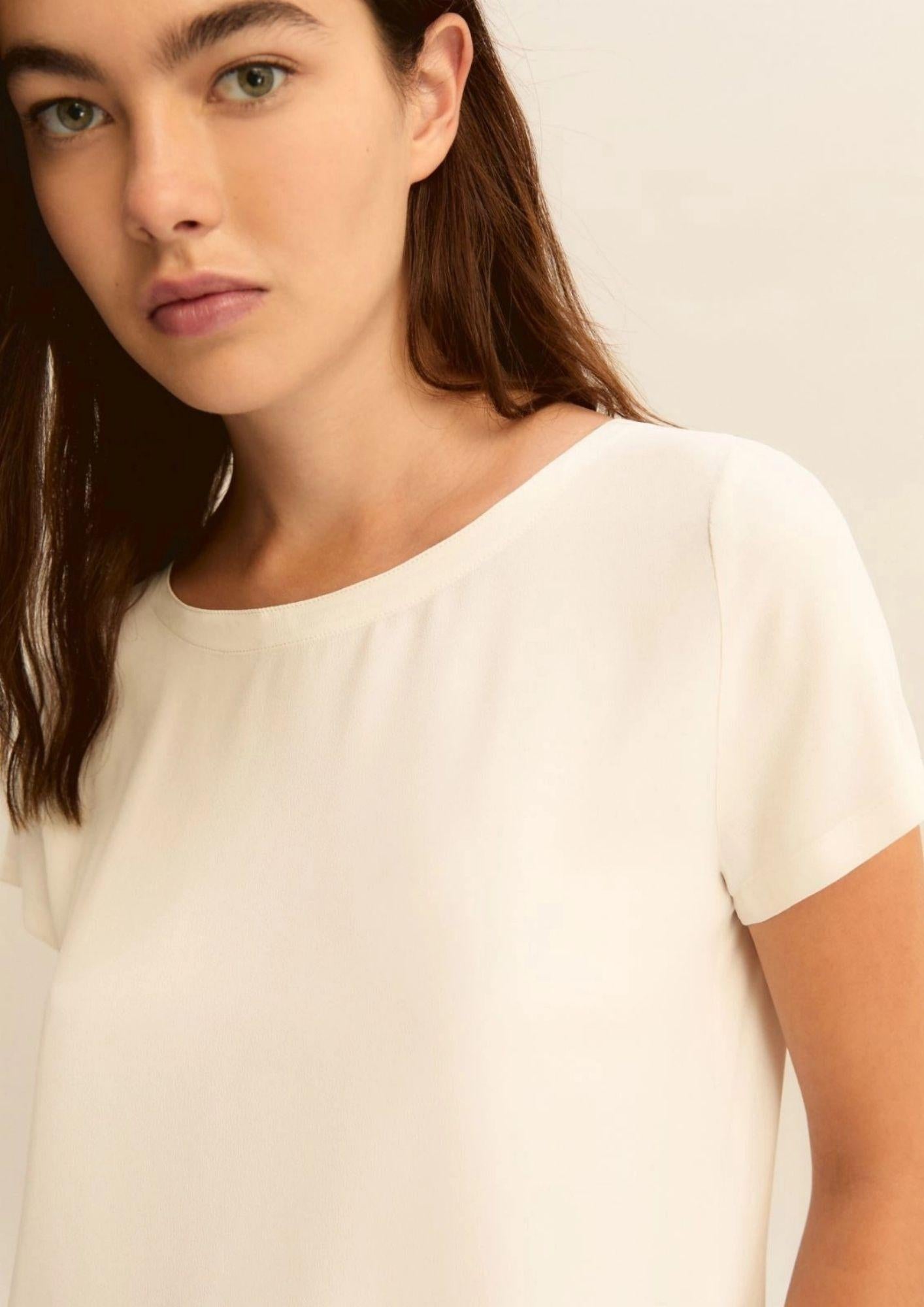 Emme Marella Camicia Donna Emmcartone Bianco Lana 2615111021200 001 EMME MARELLA 
