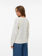 Vero Moda Felpa Donna Birch VMInima 10341044 Birch BIRCH CROCHET VERO MODA 
