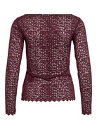 Vila Top Donna Obera Bordeaux 14108569 Purple VILA 