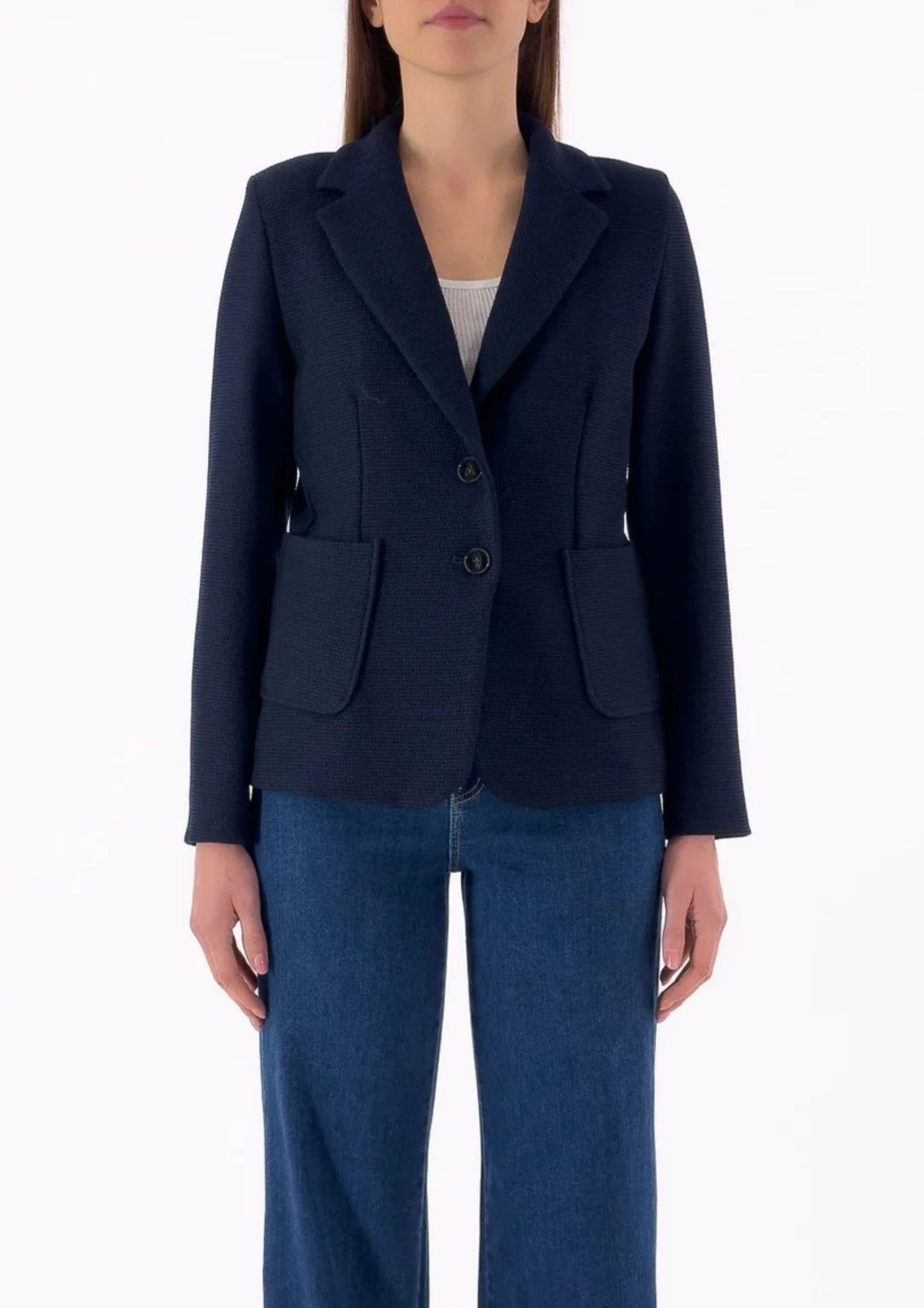 Emme Marella Giacca Donna Harley Blu Navy 2525046051200 005 EMME MARELLA 