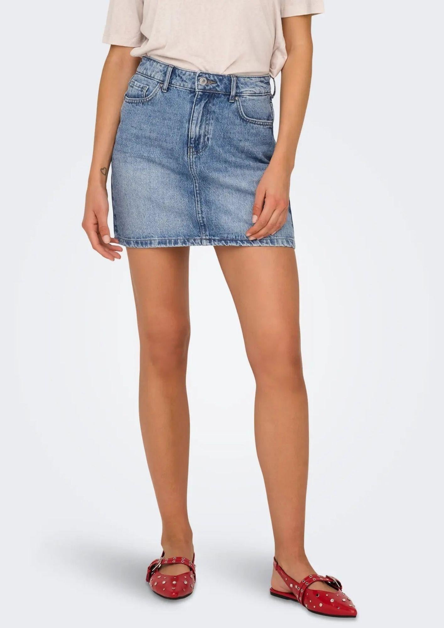 Only Gonna Donna Stella Blu Denim Chiaro 15339630 Light Blue Denim ONLY 