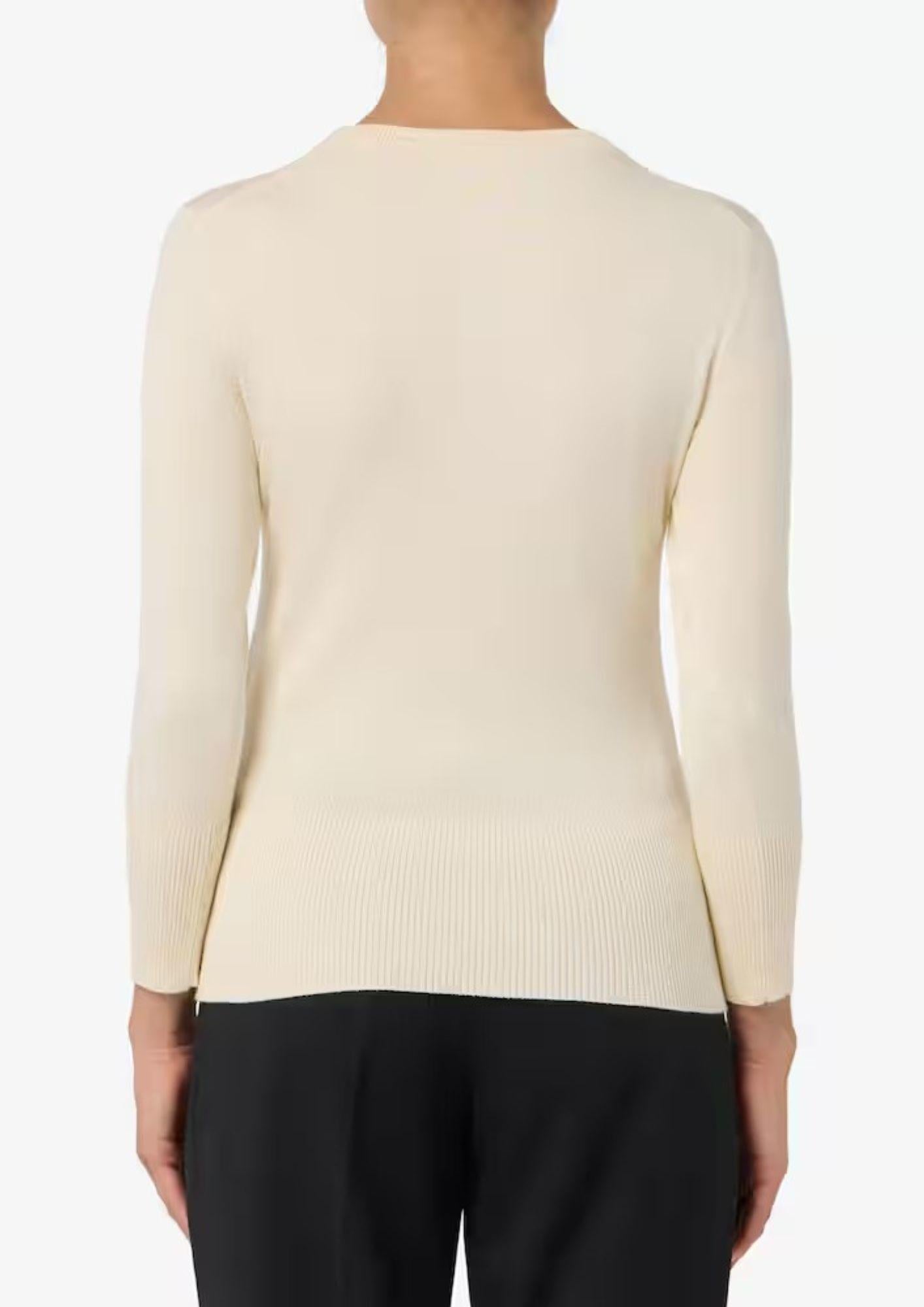 Emme Marella Maglia Donna Damiana Bianco Lana 2525366041200 001 EMME MARELLA 