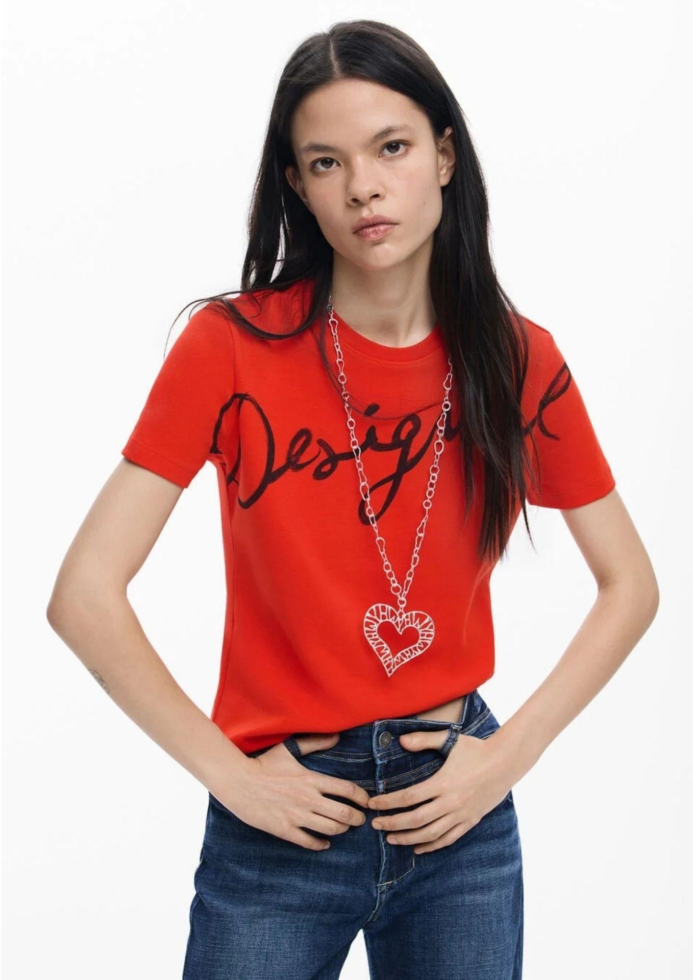 Desigual T-Shirt Donna Florencia Rosso 26SWTK07 3005 DESIGUAL 
