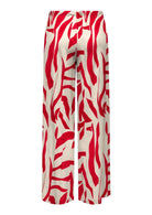Only Pantalone Donna Sakura Bianco e Rosso 15366882 Barbados Cherry ONLY 
