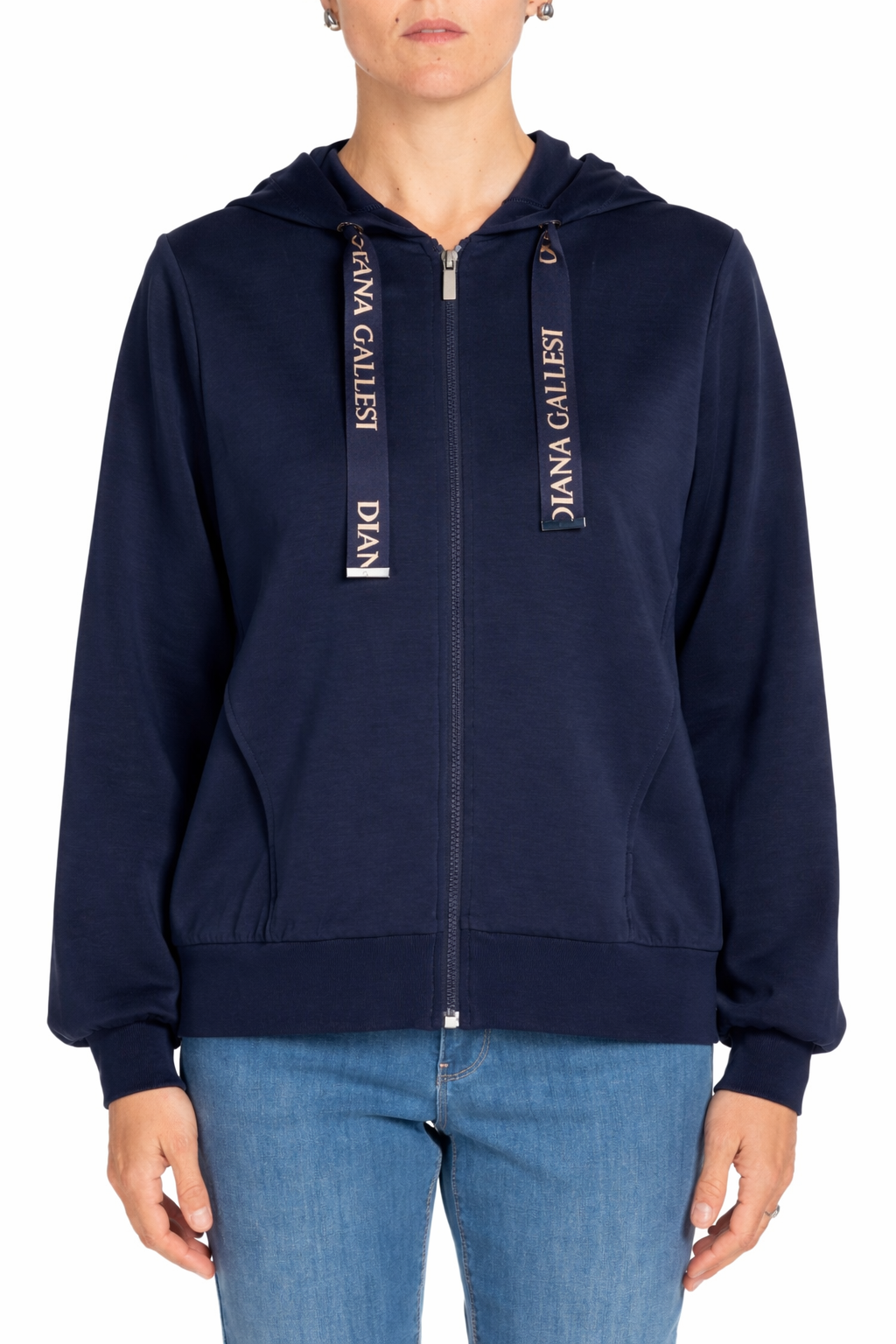 Diana Gallesi Felpa Donna Blu Navy G893J004347N 34 DIANA GALLESI 