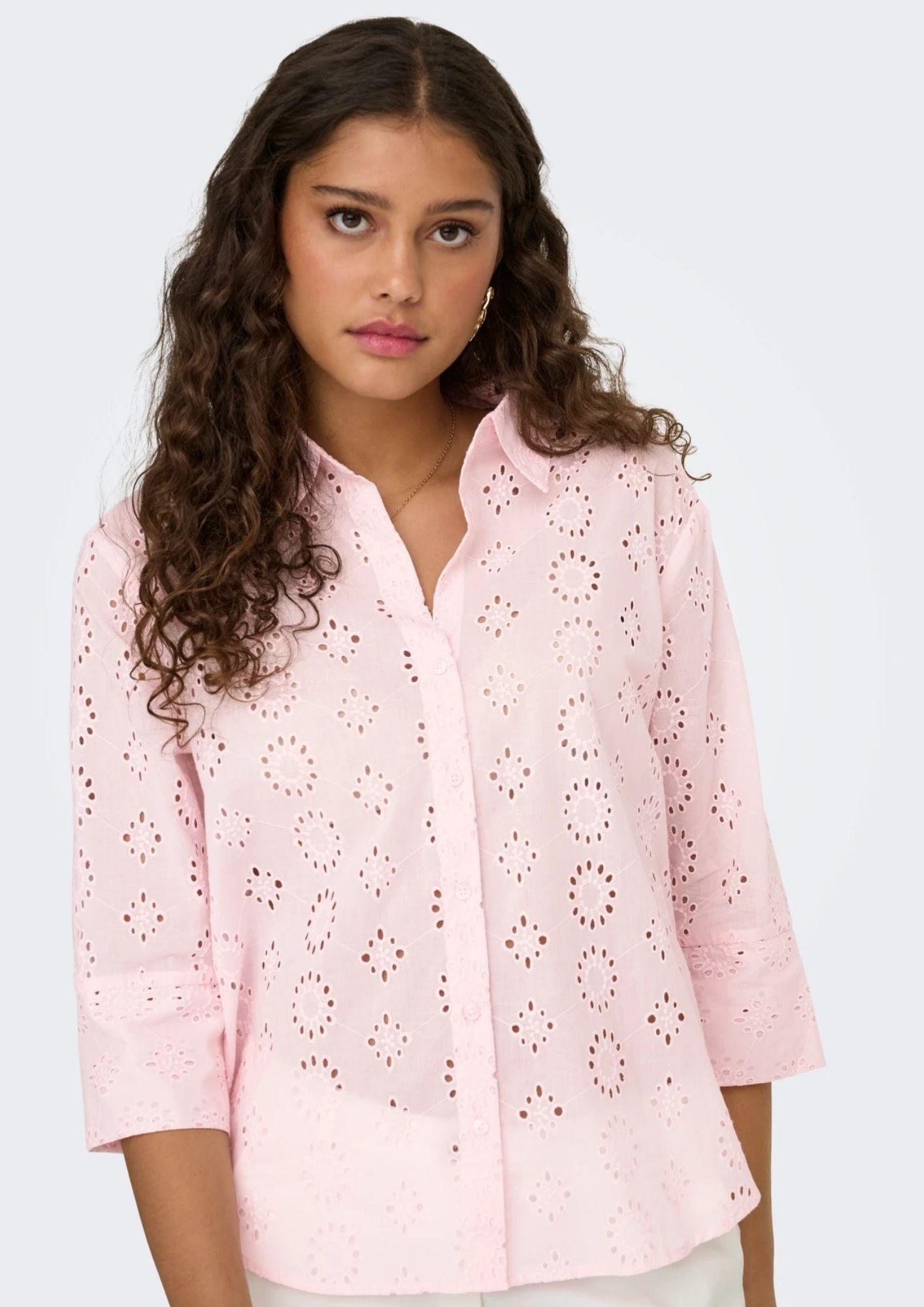 Jacqueline De Yong Camicia Donna Tallie Rosa Gesso 15292179 Chalk Pink JACQUELINE DE YONG 