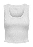 Only Canotta Donna Easy Grigio Chiaro 15315571 Light Grey Melange ONLY 