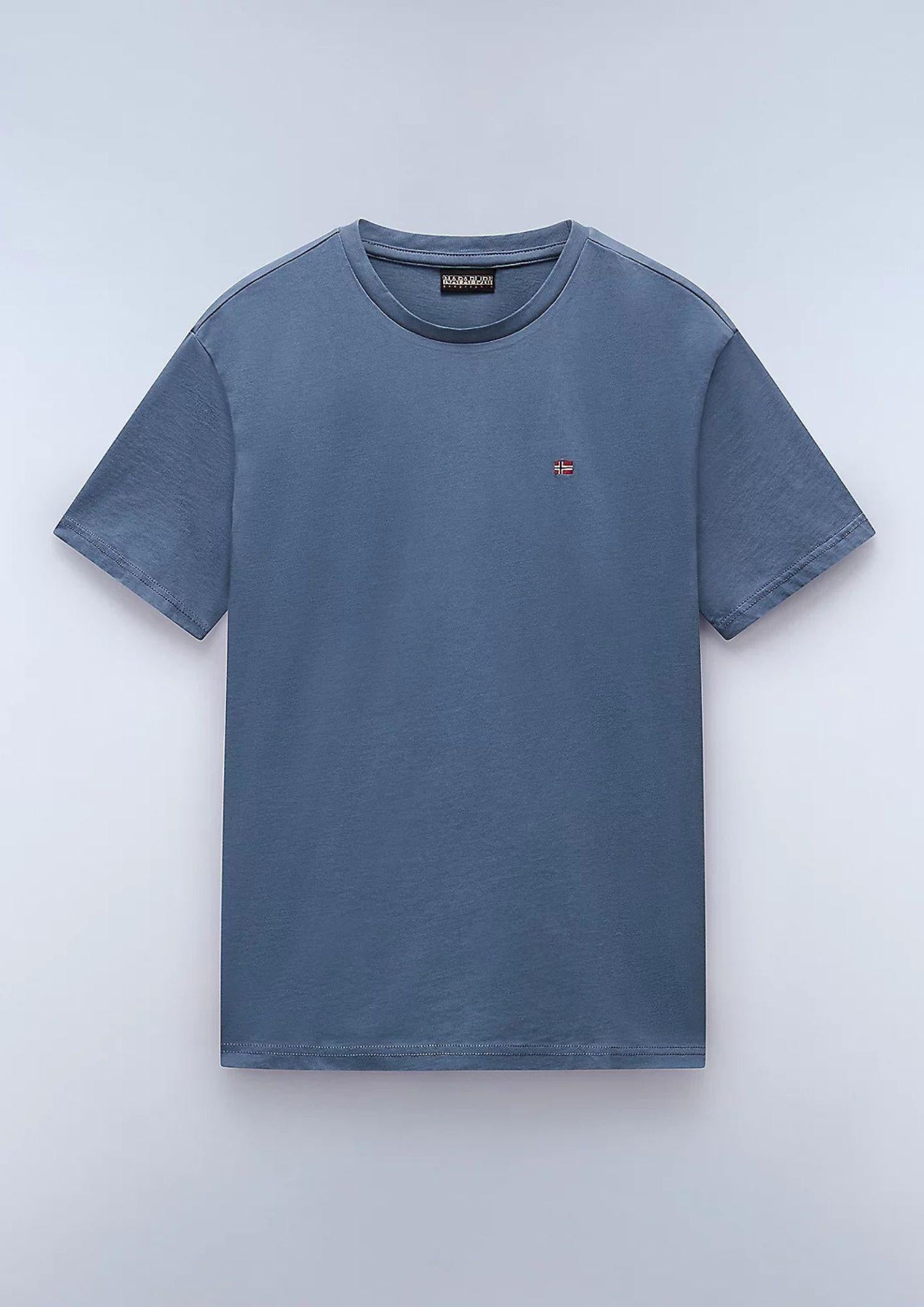 Napapijri T-Shirt Uomo Salis Blu Tempesta NP0A4H8D G1Y NAPAPIJRI 