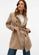 Vero Moda Trench Donna Chelsea Marrone 10329343 Silver Mink VERO MODA 