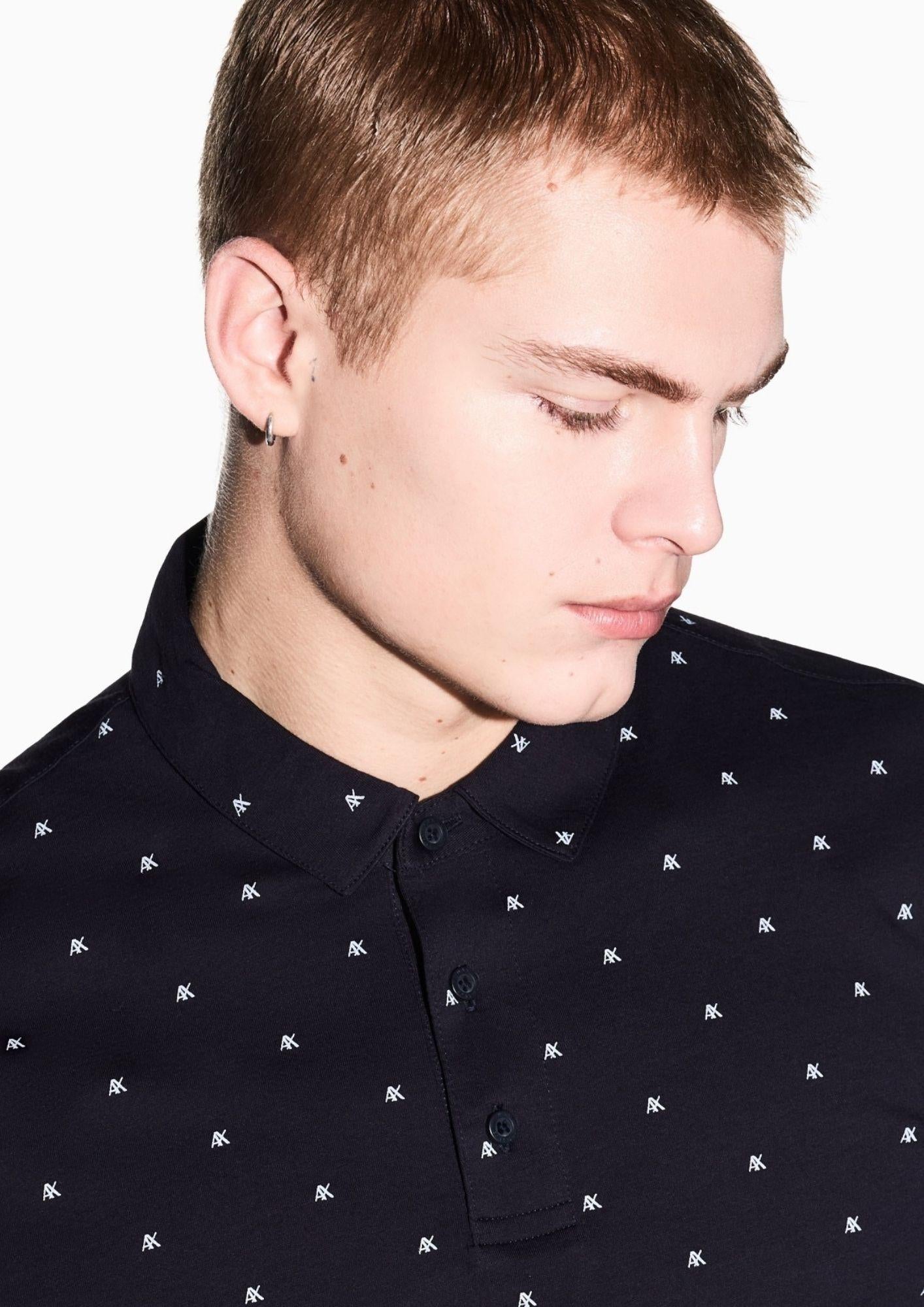 Armani Exchange Polo Uomo Blu XM000735 AF10356 FB434 ARMANI EXCHANGE 