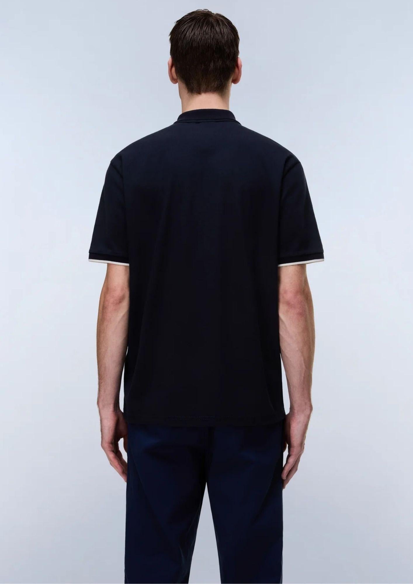 Napapijri Polo Uomo Badge Blu Marino NP0A4GAC 176 NAPAPIJRI 