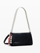 Desigual Borsa a tracolla effetto pelle ricamata media Donna Nero 25WAXPBD 2000 DESIGUAL 