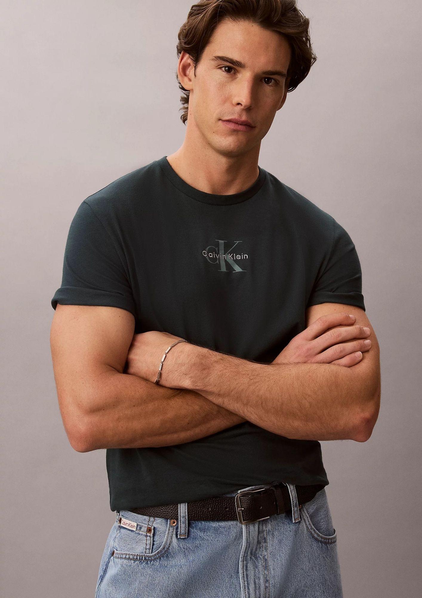 Calvin Klein T-Shirt Uomo Blu Navy Nearly LV04RB866G PZM CALVIN KLEIN 