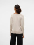 Vero Moda VMSILJE Pullover Donna Grey Moonbeam 10320451 Moonbeam VERO MODA 