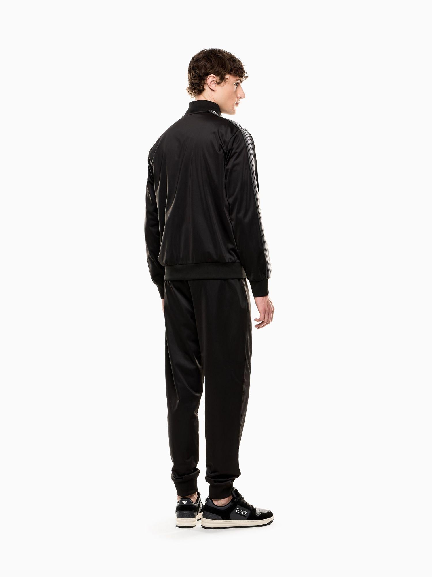 EA7 Emporio Armani Tuta 7 Lines in tessuto tecnico riciclato ASV Uomo Nero 7M000970 AF12449 UC001 EA7 EMPORIO ARMANI 