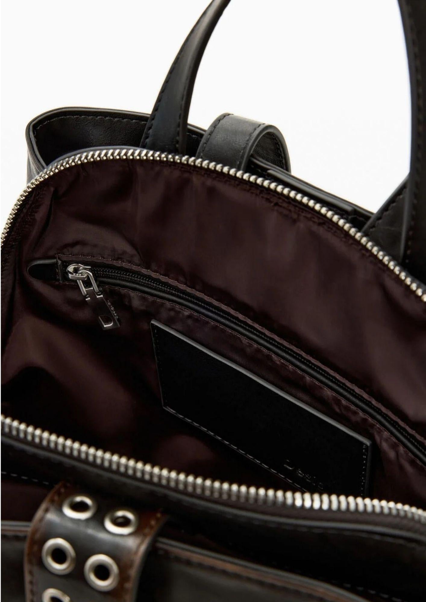 Desigual Zaino Donna Backcurio Choco Sumy Mini Marrone 26SAKP11 6009 DESIGUAL 