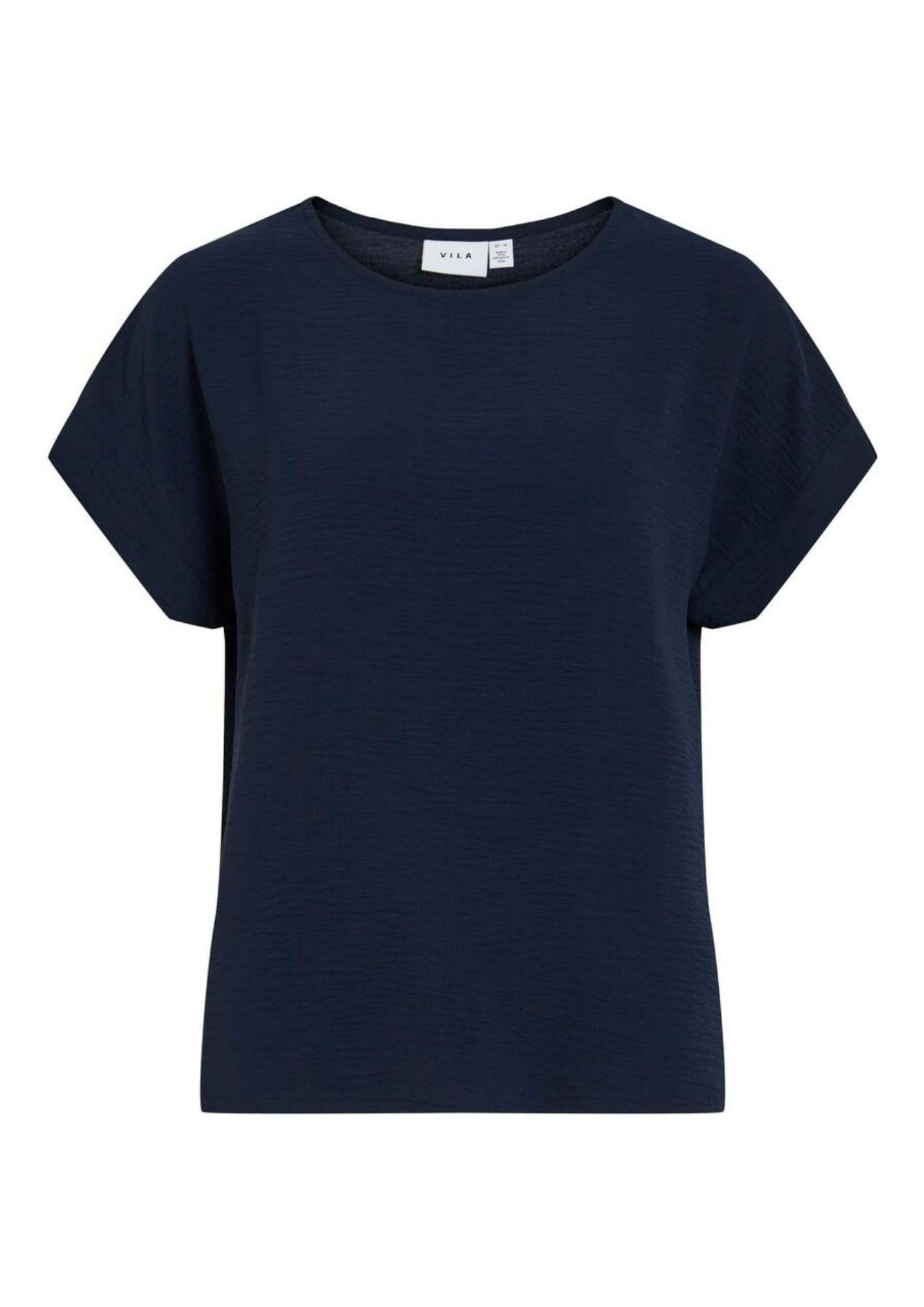 Vila T-Shirt Donna Blu Navy 14101663 Navy Blazer VILA 