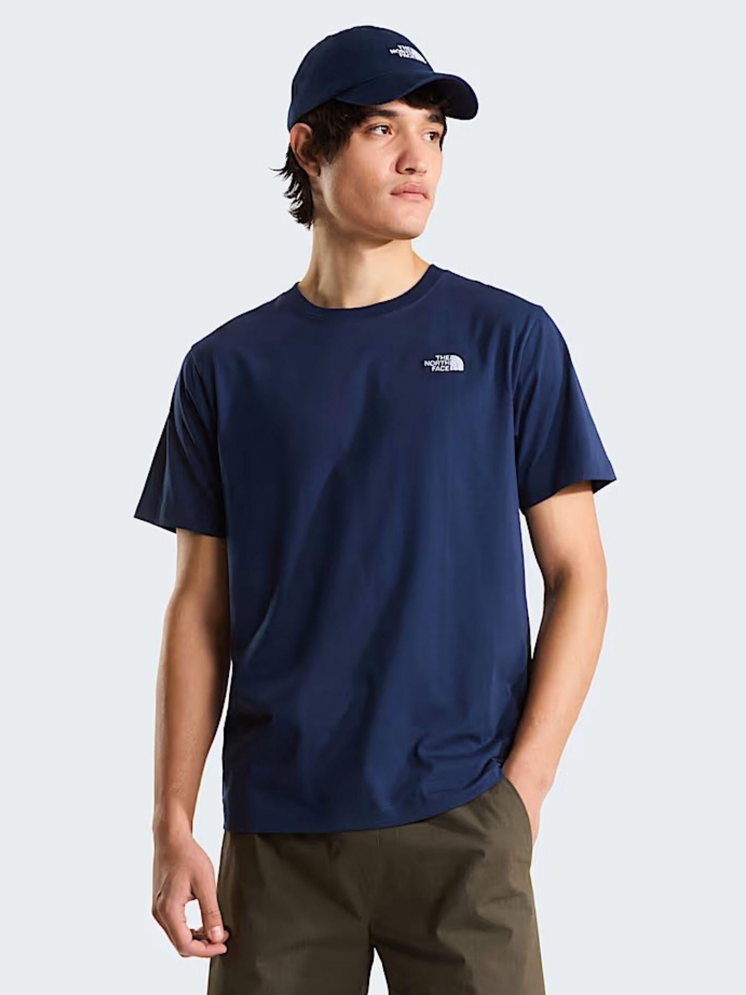 The North Face T-Shirt Uomo Summit Navy Evolution Simple Dome Regular NF0A8CZ2 8K2 THE NORTH FACE 
