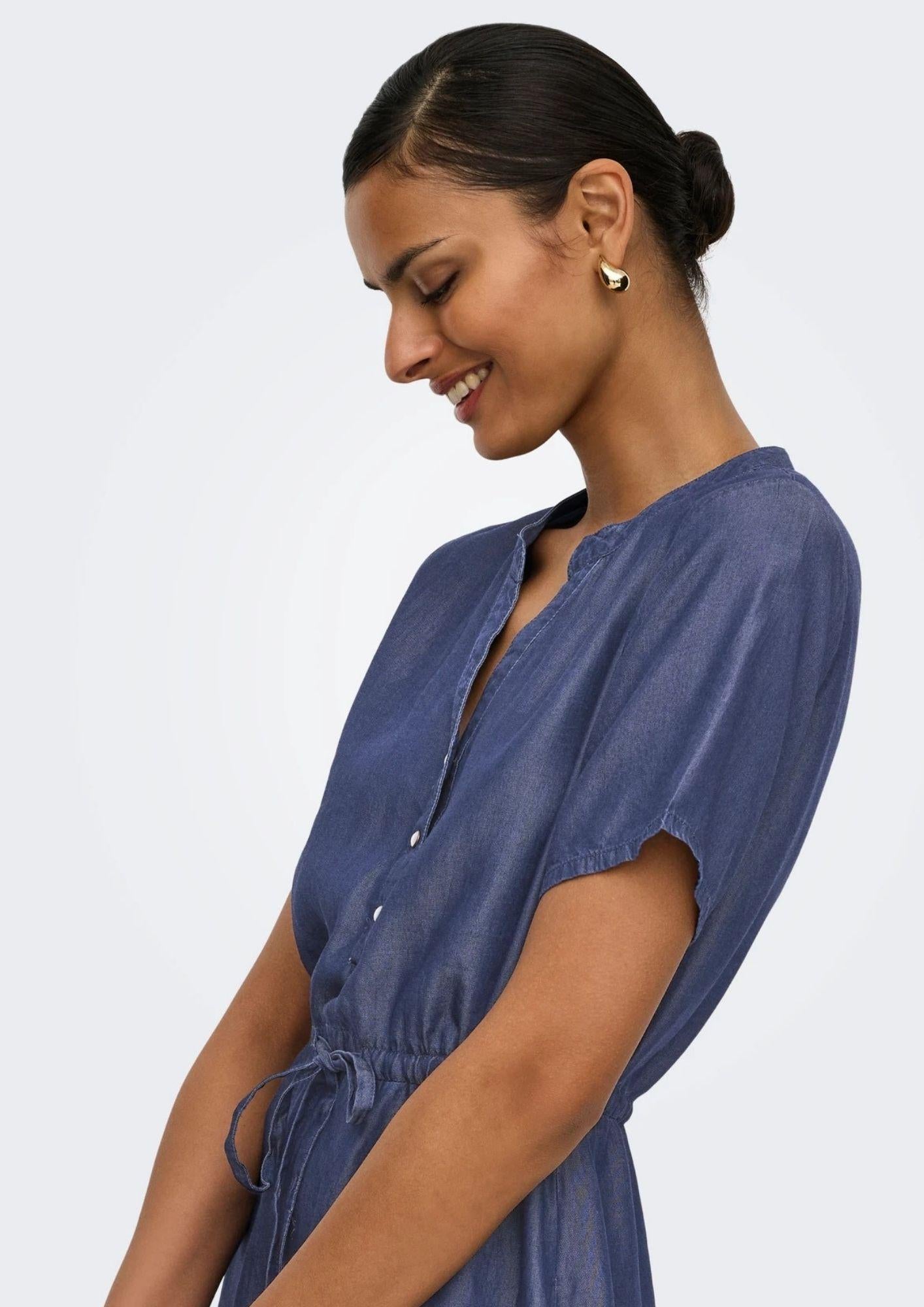 Jacqueline De Yong Vestito Donna Jasper Blu Denim Scuro 15366472 Dark Blue Denim JACQUELINE DE YONG 