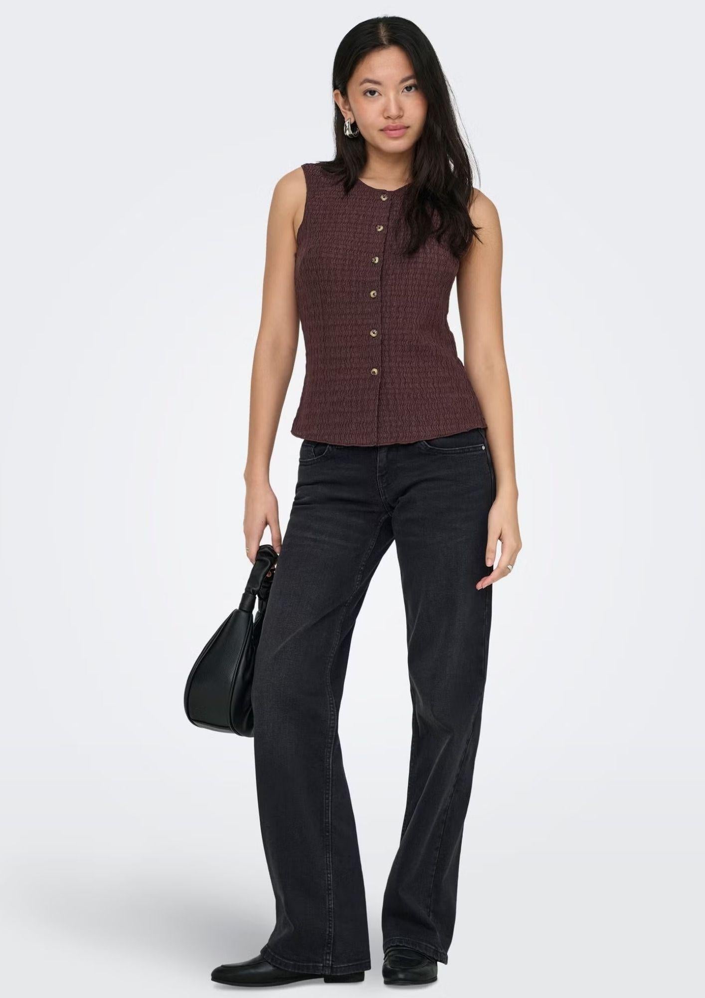 Only Top Donna Ilse Marrone 15374601 Deep Mahogany ONLY 