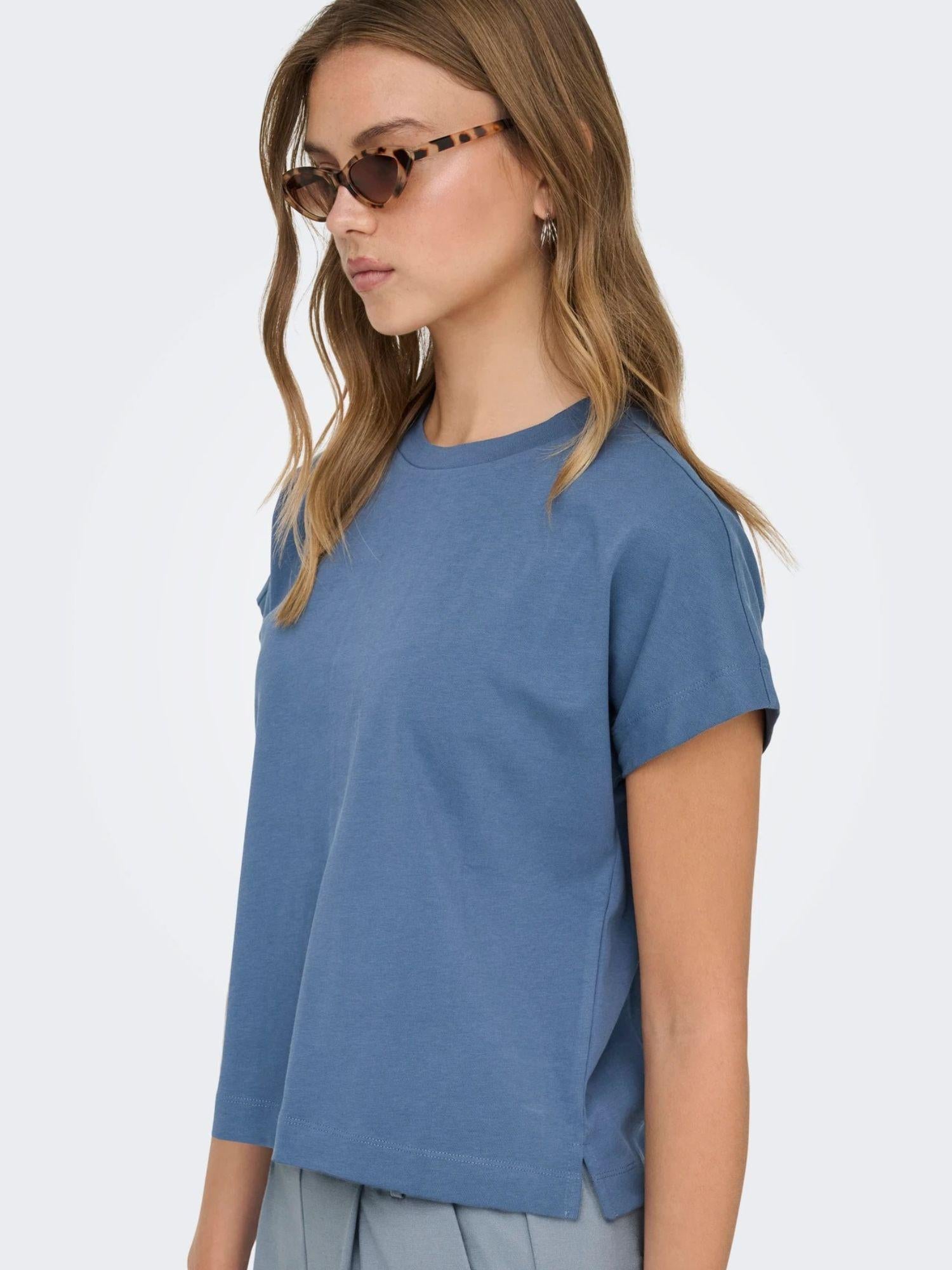 Only T-Shirt Donna Vintage Indigo Onlerica 15308926 Vintage Indigo ONLY 