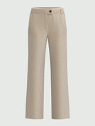 Emme Marella Pantalone dritto in velluto Destino Donna Bianco Sporco 2525136052200 002 EMME MARELLA 