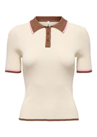 Only Polo Donna Meddi Grigio Betulla 15363165 Birch Toasted ONLY 