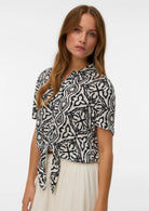 Vero Moda Camicia Donna Menny Grigio Chiaro Fantasia 10303694 Birch Camille VERO MODA 