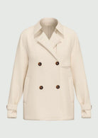 Emme Marella Impermiabile Donna Emmpelota Bianco Lana 2615021091200 001 EMME MARELLA 