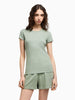 Armani Exchange Women's Slim Fit T-Shirt Green