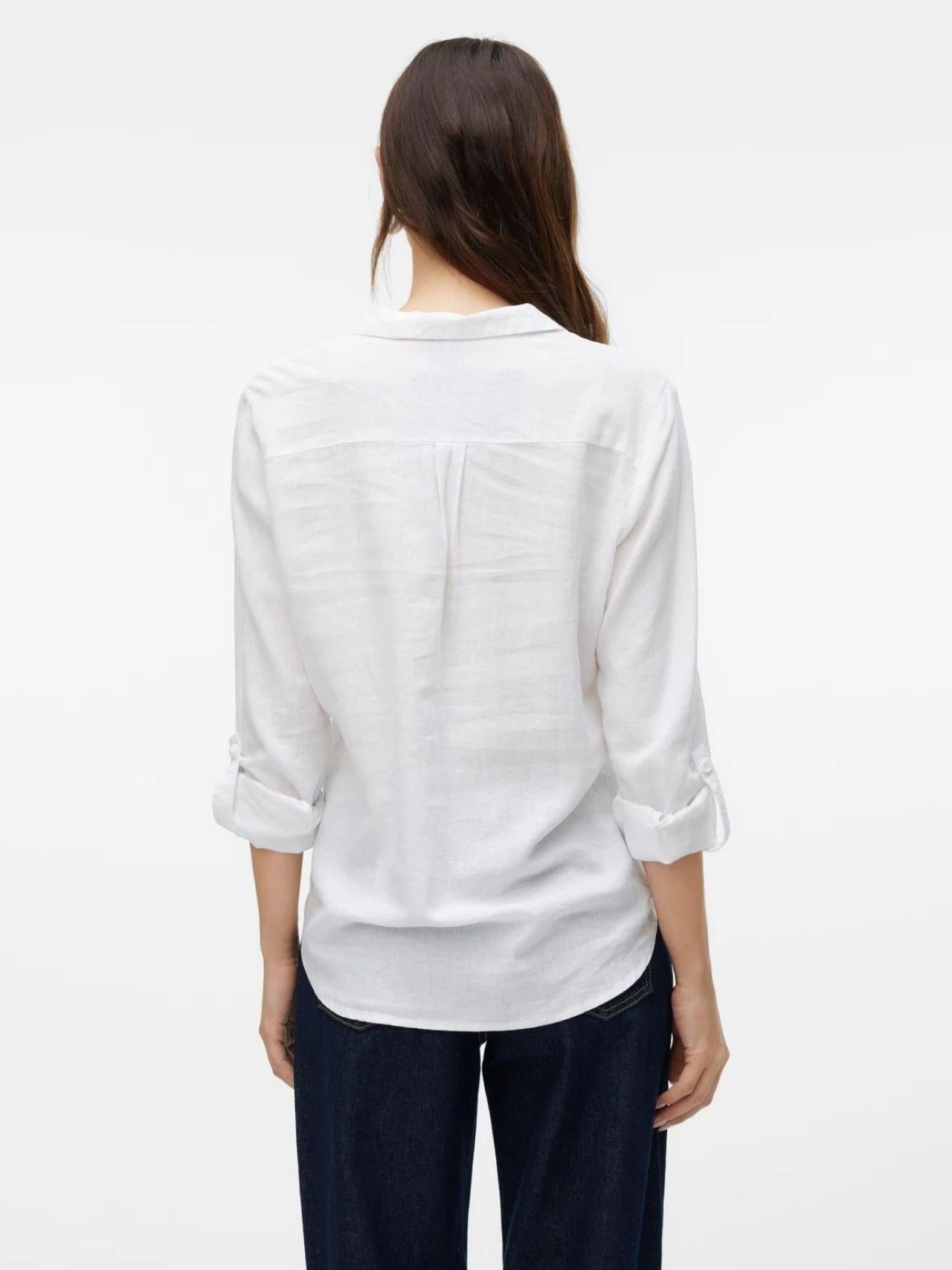 Vero Moda Camicia Donna Linn Bianca 10308407 Snow White VERO MODA 