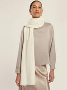 Emme Marella Stola con filo di lurex Donna Ciurma Bianco avorio 2525546011200 001 EMME MARELLA 