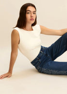 Emme Marella Body Donna Emmvigile Bianco Lana 2615941021200 001 EMME MARELLA 