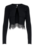 Cardigan Donna Only Perry Nero 15353191 Black DTM lace/White Pearl ONLY 