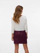 Vero Moda T-Shirt Donna Bianco Vmava 10334576 Snow White VERO MODA 