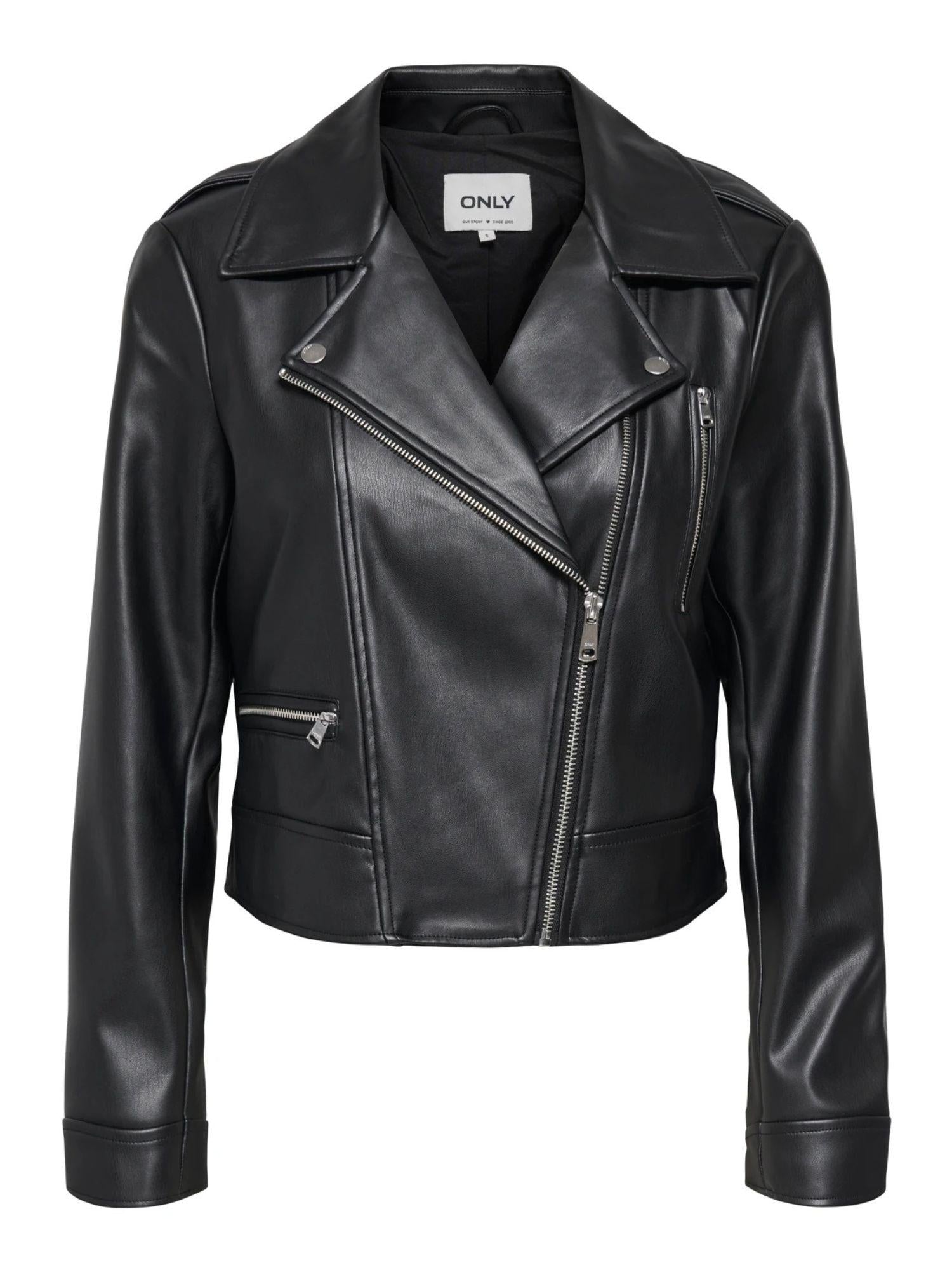 Only Giacca Biker Donna Nero Onlcarmen 15361396 Black ONLY 