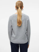 Vero Moda Maglia Donna Doffy Grigio Chiaro 10201022 Light Grey Melange VERO MODA 