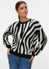 Vero Moda Pullover Donna Siljeanimal Nero Animalier