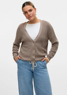 Vero Moda Cardigan Donna Newlexsun Grigio 10281878 Moon Rock VERO MODA 